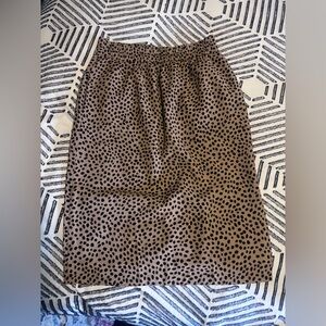 J. Crew Cheetah Print Midi Size S